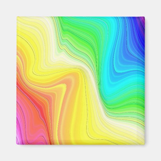 Rainbow Swirl Magnet (Vorne)