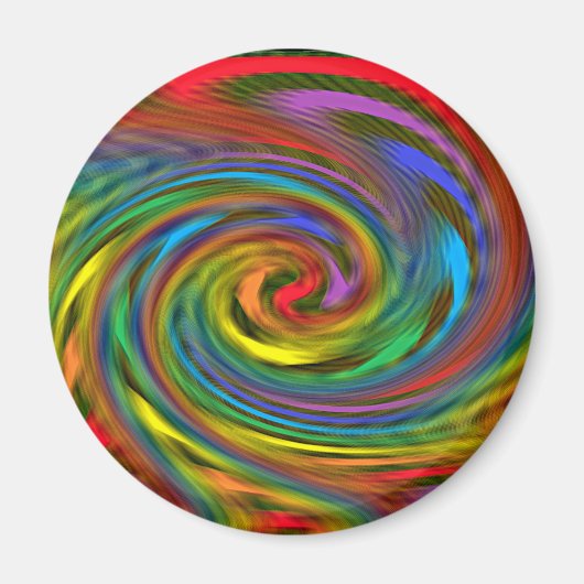 Rainbow Swirl Magnet (Vorne)