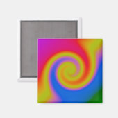Rainbow Swirl Magnet (Vorderseite/Rückseite)