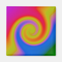Rainbow Swirl Magnet