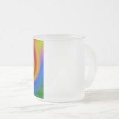 Rainbow Swirl Mattglastasse (VorderseiteRechts)