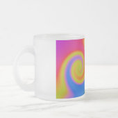 Rainbow Swirl Mattglastasse (Links)