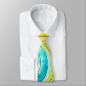Rainbow Swirl Muster Krawatte (Gebunden)