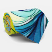 Rainbow Swirl Muster Krawatte (Gerollt)