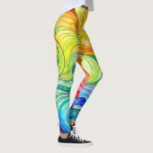 Rainbow Swirl Muster Leggings (Rechts)
