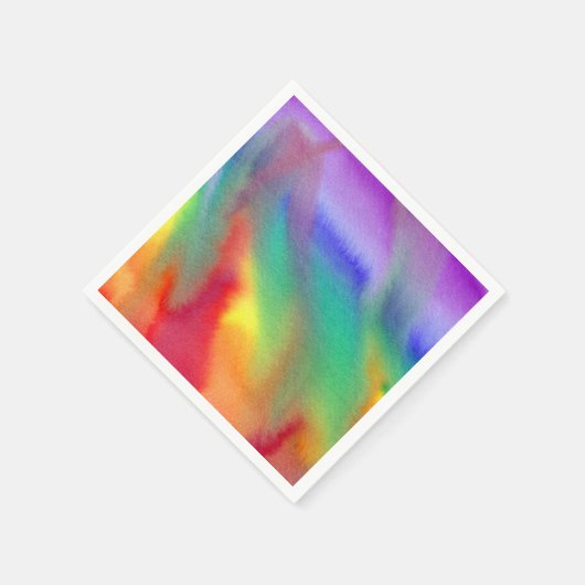 Rainbow Swirl Napkins Serviette (Ecke)