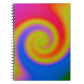 Rainbow Swirl Notizblock (Vorderseite)