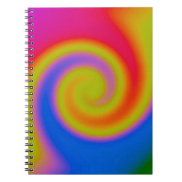 Rainbow Swirl Notizblock