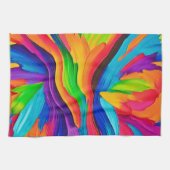 Rainbow Swirl Painting Geschirrtuch (Horizontal)