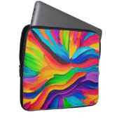 Rainbow Swirl Painting Laptopschutzhülle (Vorne Rechts)