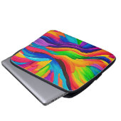 Rainbow Swirl Painting Laptopschutzhülle (Vorne Knopf)