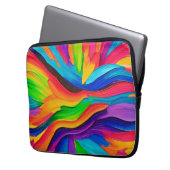 Rainbow Swirl Painting Laptopschutzhülle (Vorderseite Links)
