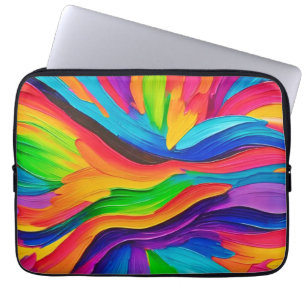 Rainbow Swirl Painting Laptopschutzhülle