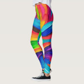 Rainbow Swirl Painting Leggings (Links)