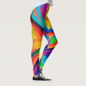 Rainbow Swirl Painting Leggings (Rechts)