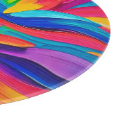 Rainbow Swirl Painting Schneidebrett (Ecke)