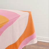 Rainbow Swirl Pink Orange Abstrakt Retro Sunshine Tischdecke (Beispiel)