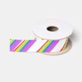 Rainbow Swirl Ribbon Satinband (Spule)