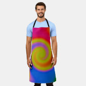 Rainbow Swirl Schürze (Getragen)