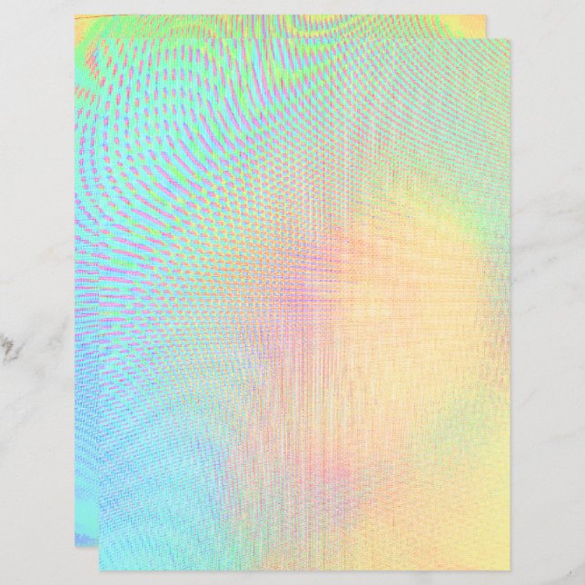 Rainbow Swirl Scrapbook Paper (Vorne/Hinten)