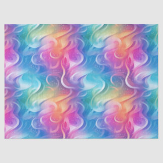 Rainbow Swirl Stardust Decoupage Seidenpapier