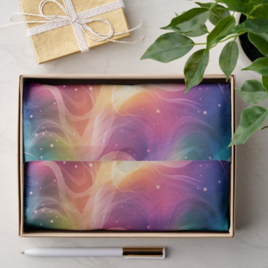 Rainbow Swirl Stardust Decoupage Seidenpapier (Geschenk)