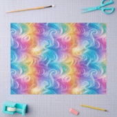 Rainbow Swirl Stardust Decoupage Seidenpapier (Basteln)