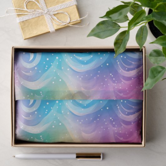 Rainbow Swirl Stardust Decoupage Seidenpapier (Geschenk)