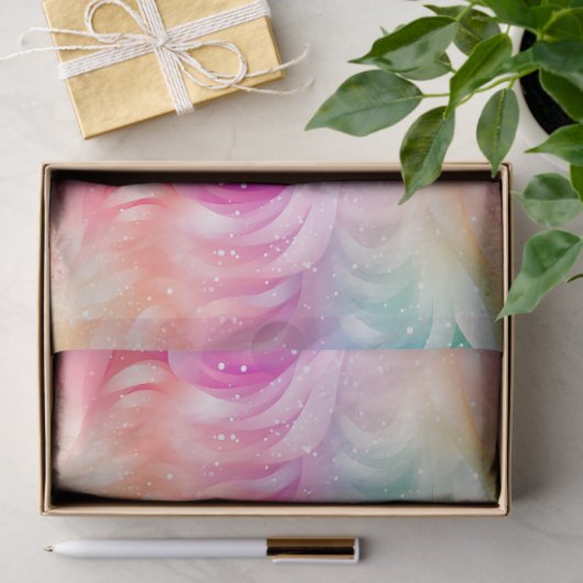 Rainbow Swirl Stardust Decoupage Seidenpapier (Geschenk)