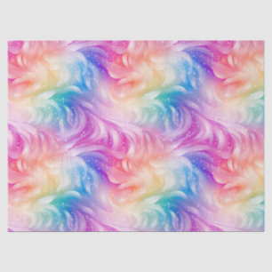 Rainbow Swirl Stardust Decoupage Seidenpapier
