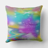 Rainbow Swirl & Stars Kissen (Rückseite)