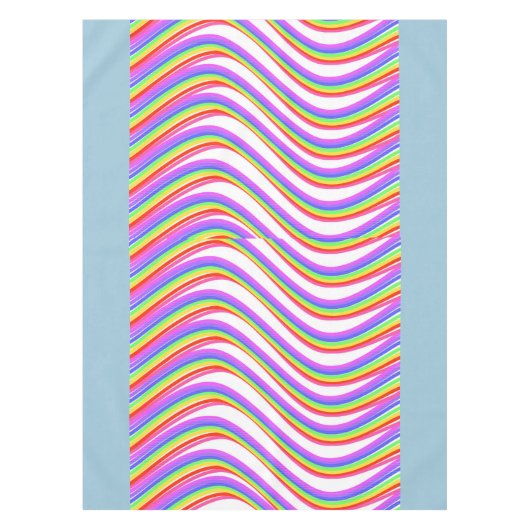 Rainbow Swirl Tischtuch Tischdecke (Vorderseite)