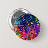 Rainbow Swirl Trippy Glow Stick Button (Vorne & Hinten)