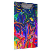 Rainbow Swirl Trippy Glow Stick Klemmbrett (Rechts)