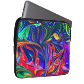 Rainbow Swirl Trippy Glow Stick Laptopschutzhülle (Vorne Rechts)