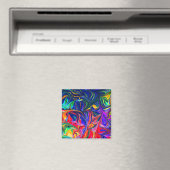 Rainbow Swirl Trippy Glow Stick Magnet (In Situ (Geschirrspüler))