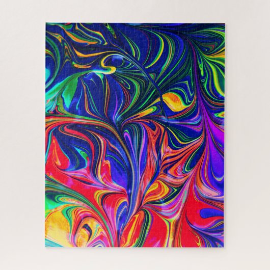 Rainbow Swirl Trippy Glow Stick Puzzle (Vertikal)