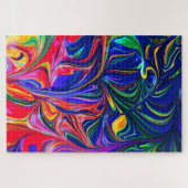 Rainbow Swirl Trippy Glow Stick Puzzle (Horizontal)