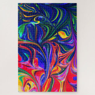 Rainbow Swirl Trippy Glow Stick Puzzle