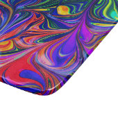 Rainbow Swirl Trippy Glow Stick Schneidebrett (Ecke)