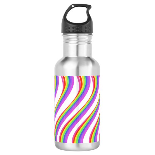 Rainbow Swirl Wasserflasche (Vorderseite)