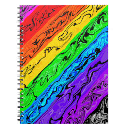 Rainbow Swirls Notizblock