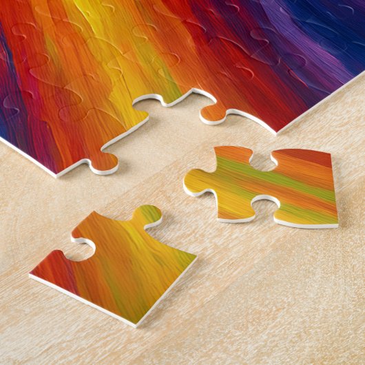 Rainbow Swirls Texture Painting Puzzle (Seite)
