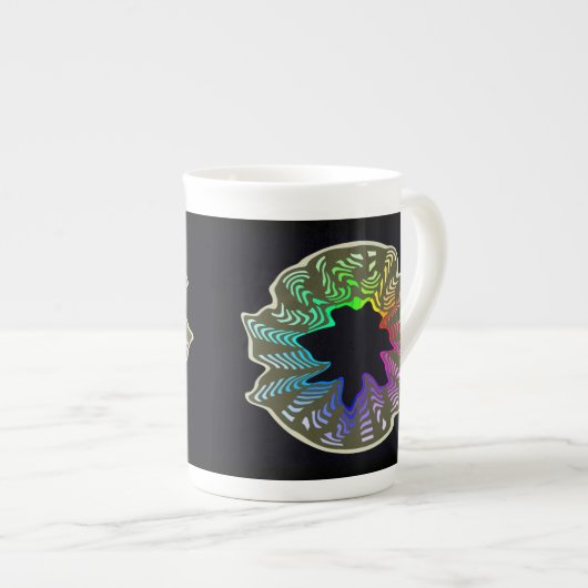 Rainbow Swish Bone China Tasse (Vorderseite Rechts)