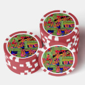 Rainbow-Symbole Pokerchips (Stapel)