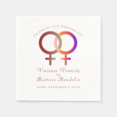 Rainbow-Symbole Serviette (Vorderseite)