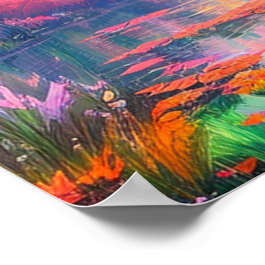 Rainbow Symphony of Graceful River Poster (Ecke)