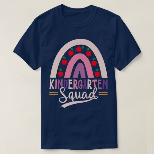 Rainbow-T-Shirt vom Kindergartenplatz zurück zur S T-Shirt (Design vorne)