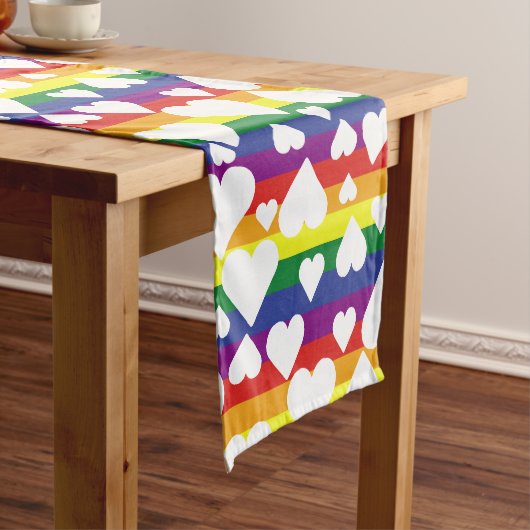 Rainbow Table Runner Kurzer Tischläufer (Beispiel)