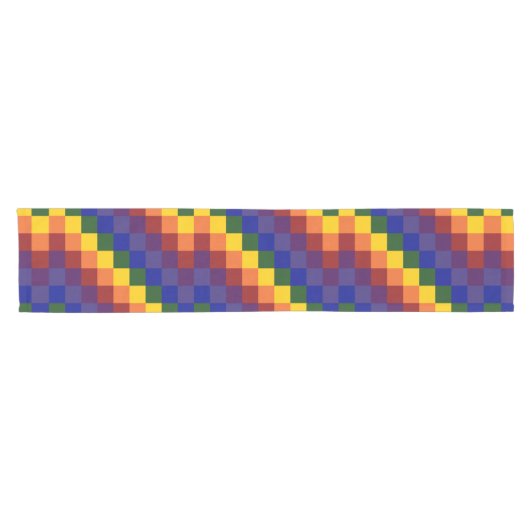 Rainbow Table Runner Kurzer Tischläufer (Horizontal)